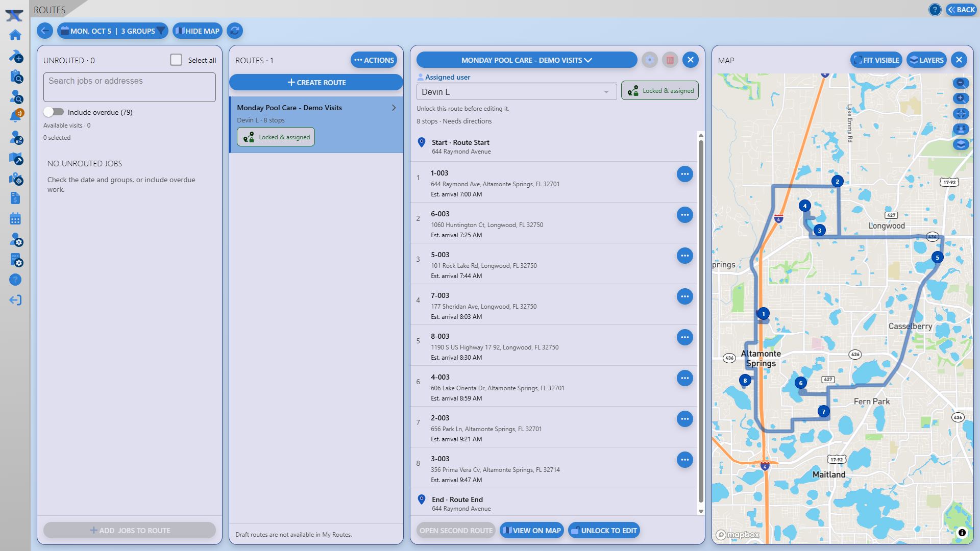FlowForge Routes product view